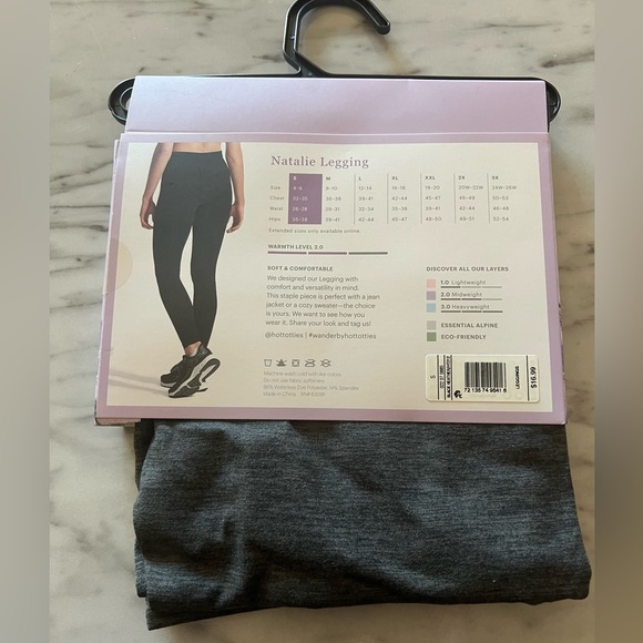 Wander by Hottotties Natalie Leggings Midweight Small - Picture 4 of 4